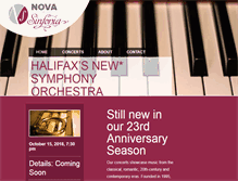 Tablet Screenshot of novasinfonia.ca